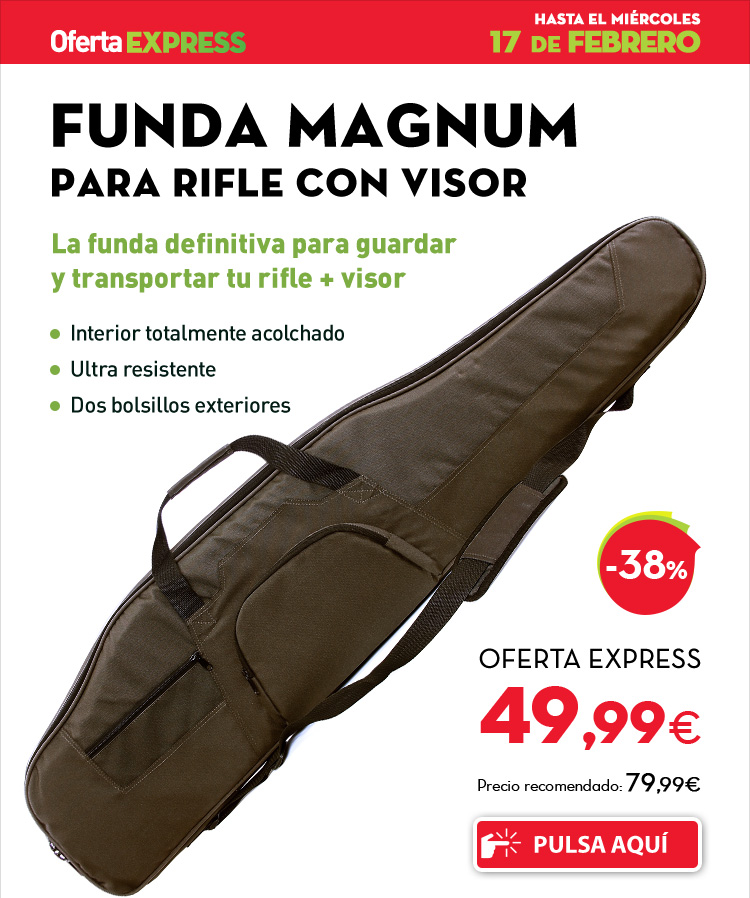 Funda para rifle con visor acolchada en piel de bovino – Marroquinería  Almendro