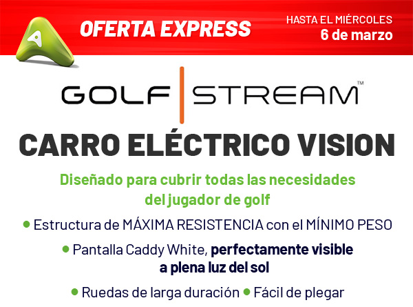 Ahorra 230 euros!! Carro eléctrico de golf Stream Vision