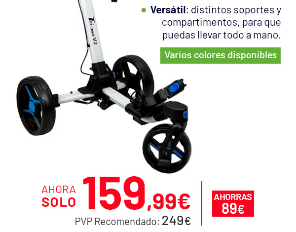 El carro de golf más cómodo y versátil, a precio especial por tiempo limitado
