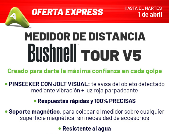 Ahorra 100€: Medidor de distancia Bushnell